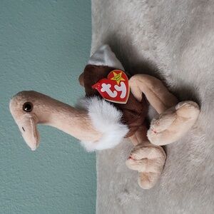 Ty Stretch Ostrich Beanie Baby 🦤 Kids Toy Rare Collectible, NWT
